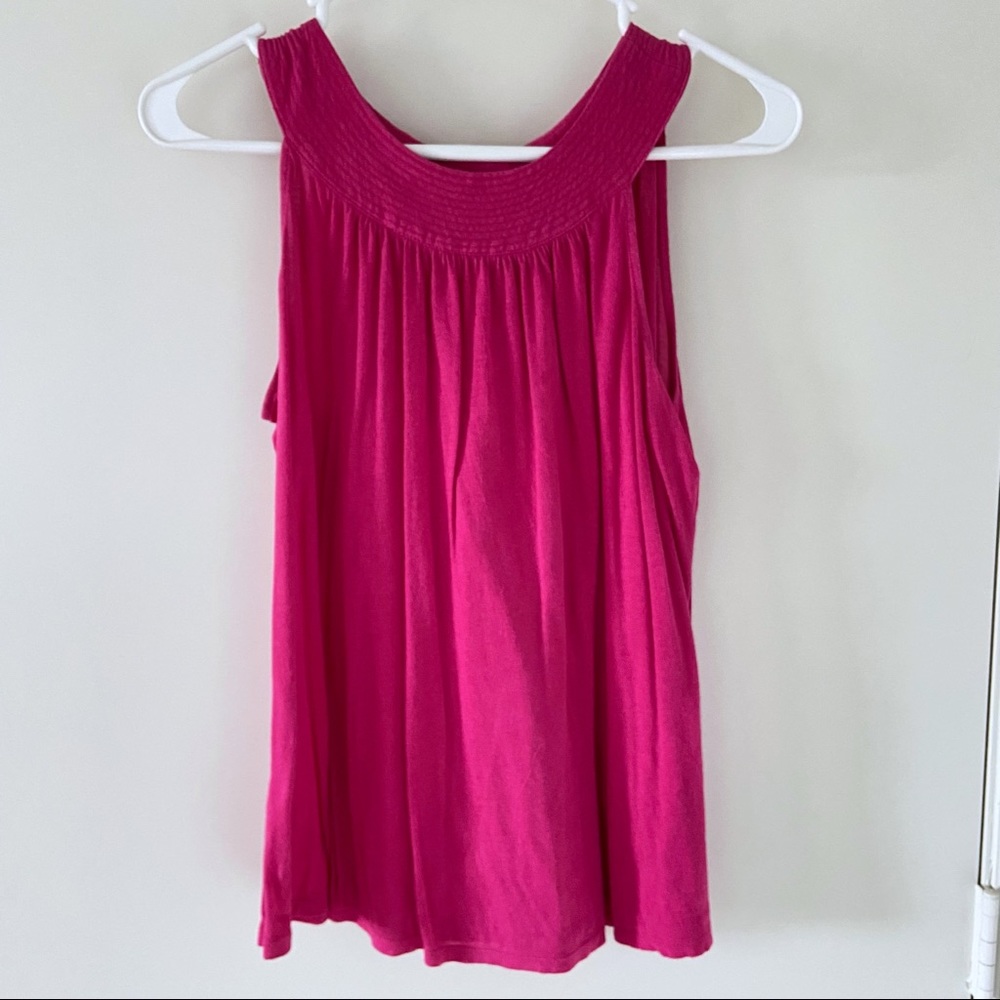 2/$20 Express Crew Neck Pink Tank Top Size S